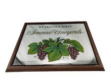 Vintage Sonoma Wineyards Hanging Bar Mirror Windsor California Sonoma County picture