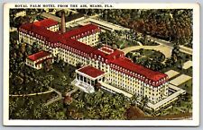 Postcard Royal Palm Hotel from the Air, Miami, Florida P10 picture