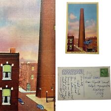 Postcard MD Baltimore Phoenix Shot Tower Fayette St. CT Art-Colortone Linen 1934 picture