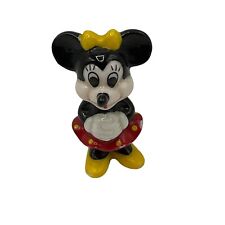 Vintage Walt Disney Ceramic Figurines 2 inches Minnie Mouse Small Taiwan picture