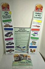 McDonalds 1999 Monopoly Poster, Drive Thru Signs, Cash Register Sign picture