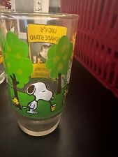 Vintage 1966 Lucy's Lemonade Stand Schulz Drinking Glass 4