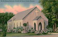 Postcard: The St. Simons Methodist Church, St. Simons Island, Georgia picture