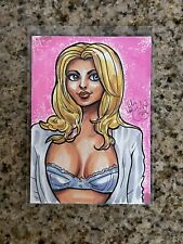 Kaley Cuoco, Penny Of Big Bang Theory Full Color One Of One Sketch Card picture