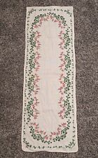 Froso Handtryck Swedish Folk Art ~ Floral Linen Table Runner 32