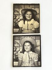 i7 Photograph Girl Photo Booth TWO (2) Photos1 1940-50's picture