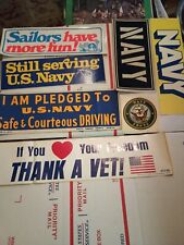 7 Legit Vintage NAVY Stickers from Recruiter picture