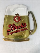 Vintage 1970s Stroh's Beer Embosograph Mug Sign Display  picture