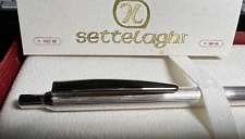Settelaghi Pen Sphere Silver 925 Solid IN Stripe Marking Box Warranty picture