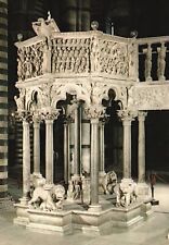 Postcard Siena Interno Del Duomo Pulpit Made by Nicola Pisano & His Pupils Italy picture