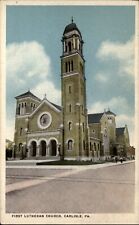 Pennsylvania Carlisle First Lutheran Church cross ~ postcard  sku967 picture