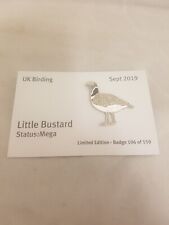 Little Bustard UK Birding Bird Pin Badge Limited Edition 150 RSPB Interest picture