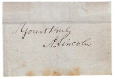 Abraham Lincoln - Ink Signature - w/ Closing Sentiments in His Hand - w/ JSA LOA picture