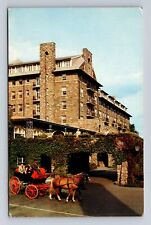 Buck Hill Falls PA-Pennsylvania, the Inn, Horse Buggy, Vintage Souvenir Postcard picture