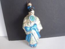 Vintage Japanese Geisha Handcrafted European Christmas Ornament picture