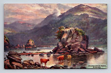 Colleen Bawn Rock Middle Lake Killarney Ireland Raphael Tuck's Oilette Postcard picture