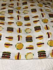 target pillowfort full double cotton cheesburger flat bed sheet triple double  picture