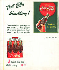 1940's Coca-Cola- Coke vintage ad coupon picture