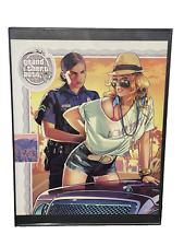 GTA Grand Theft Auto V 5 Framed Print Ad/Poster PS4 Xbox One Female Cop picture