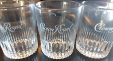 Set of three vintage Crown Royal Limited Edition Whiskey Rocks Glass Establishe picture