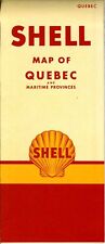 1950 Shell Road Map: Quebec and Maritime Provinces (header) NOS picture