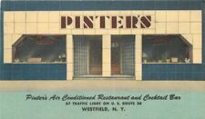 New York Westfield Pinter's Restaurant 1940s Postcard Teich linen 22-3659 picture
