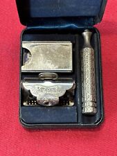 Vintage Ever-Ready Safety Razor  1912 Style  Ornate Handle Travel Case Blades picture