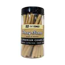 Authentic Blazy Susan Unbleached 1/4 pre rolled Cones 50ct Pack Sealed Bottle picture