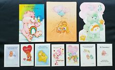 Lot Of Greeting Cards - Care Bears - Valentines - Vintage - No Envelopes -  picture