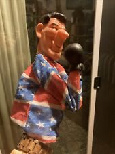 VINTAGE RONALD REAGAN PUNCHING PUPPET Republican 80s ToyRARE Flag Shirt picture