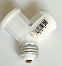 LEVITON 2-Way LIGHT BULB SPLITTER Adaptor Fixture Socket Adapter 660 Watt picture