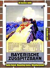 METAL SIGN - 1930 Bavarian Zugspitze Railway - 10x14 Inches picture