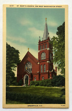 St. Mary's Church 338 West Washington Street Greenville South Carolina Postcard picture