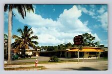 Fort Myers FL-Florida, Royal Palm Court, Advertising, Vintage c1957 Postcard picture