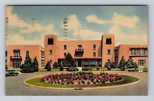 Albuquerque NM-New Mexico, Administration Building, Vintage c1913 Postcard picture