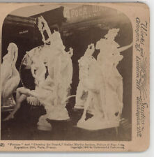 'Fortune' 'Crossing the Desert' Italian Marble Paris Exposition Stereoview c1900 picture