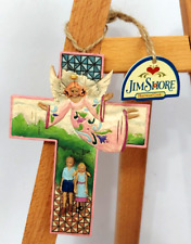 jim shore 4 in guardian angel cross heartwood creek enesco 2007 with tag picture