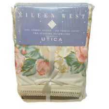 Utica Eileen West “Florentina” TWO STANDARD PILLOW CASE Floral Vtg Sealed NEW picture