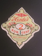 Antique Henry Heide, Inc Heides Confectionary Cardboard Advertising Card picture