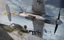 WW2 German Luftwaffe Messerschmidt 109 Fighter Plane Attack Picture picture