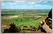 View To East From Summit Of Scotts Bluff Gering Terrytown Unp Postcard picture