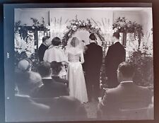 1950s Wedding Negatives lot of 13 Bride Groom Cake Wedding Party 4 x 5 picture