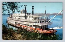 Ship - Transportation, Steamer, Stern-Wheeler, Riverboat, Vintage Postcard picture