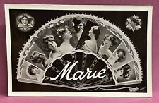 LARGE LETTER TUCK postcard ~ MARIE   ~ RPPC ~  SHIPS FREE picture