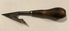 Vintage Triangular Pointed Tool Wooden Handle  picture