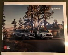 2020 TOYOTA HIGHLANDER 28-page Original Sales Brochure (ALL NEW) picture