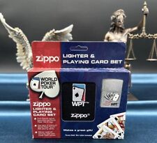 ZIPPO WORLD POKER TOUR LIGHTER & PLAYING CARD SET TRAVEL SET 2006 picture