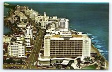 1950s MIAMI BEACH FLORIDA THE SEVILLE HOTEL OCEAN FRONT 29th ST POSTCARD P2792 picture