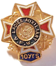 VFW Ladies Auxiliary 10 Years Pin (071923) picture