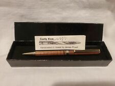 Vintage Curly Koa Wood Pen Handcrafted In Hawaii By James Pruett J&S Products picture